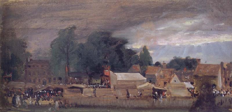 John Constable The Village fair,East Bergholt 1811